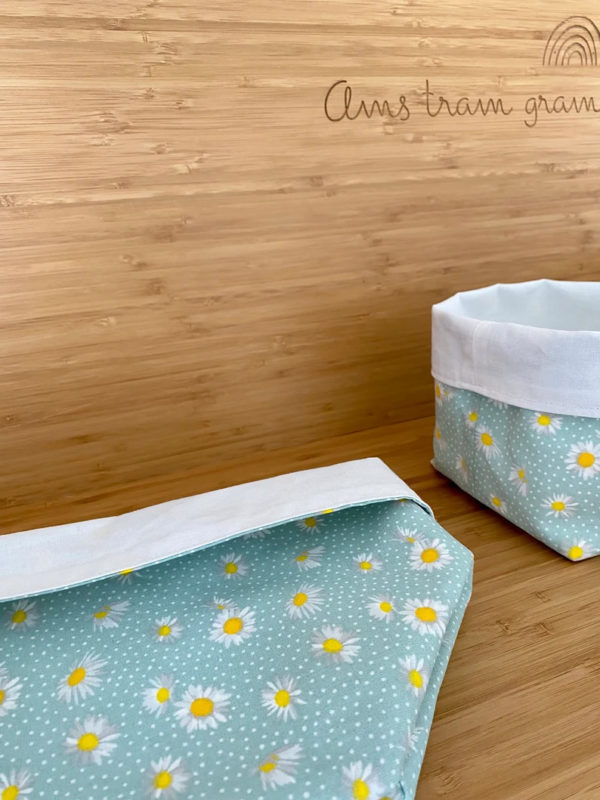 Panières de rangement avec lingettes réutilisables – Image 2