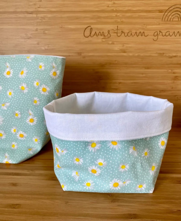 Panières de rangement avec lingettes réutilisables – Image 3