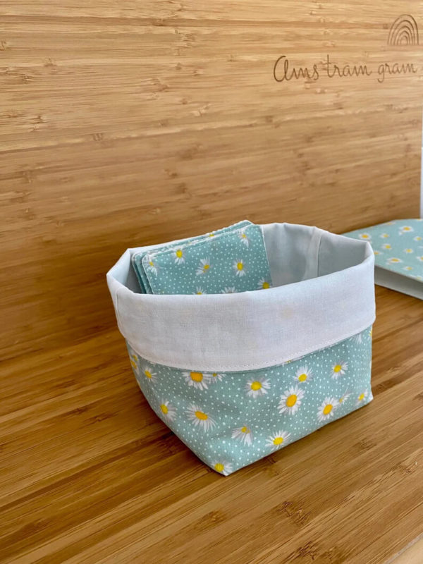 Panières de rangement avec lingettes réutilisables – Image 4
