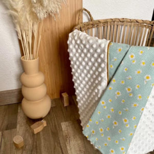 Plaid bébé gauffré