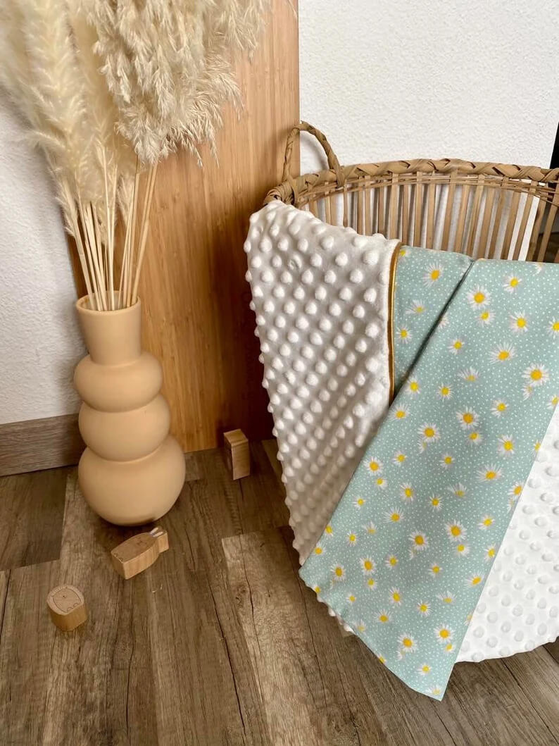 Plaid bébé gauffré